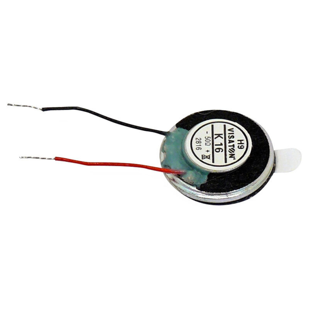 VISATON Miniaturlautsprecher mit sehr geringen Abmaßen und Klebefläche 1,6 cm, K 16 / 50 Ω