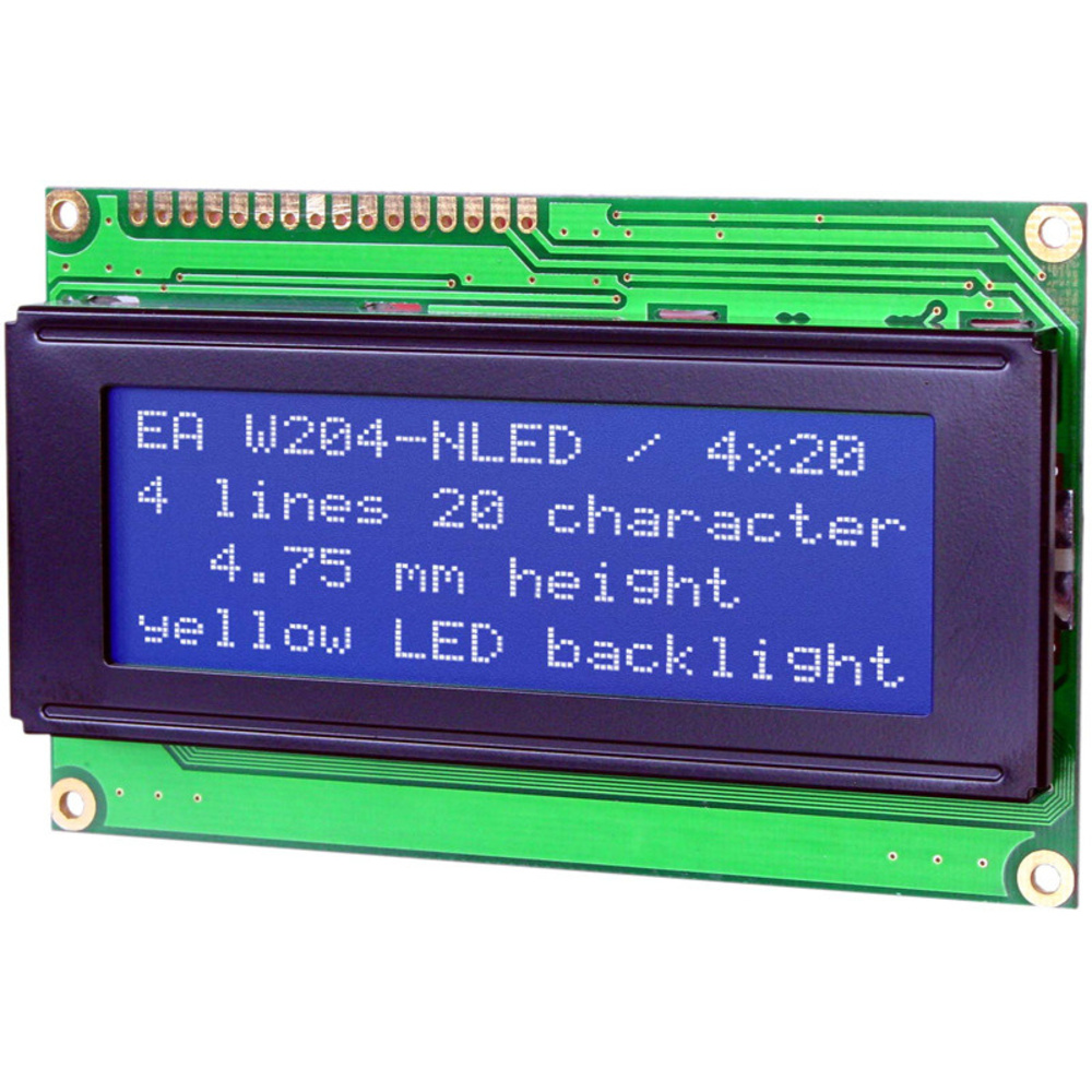 Electronic Assembly LCD-Punktmatrixdisplay EA W204B-NLW 4,75 mm 4x20