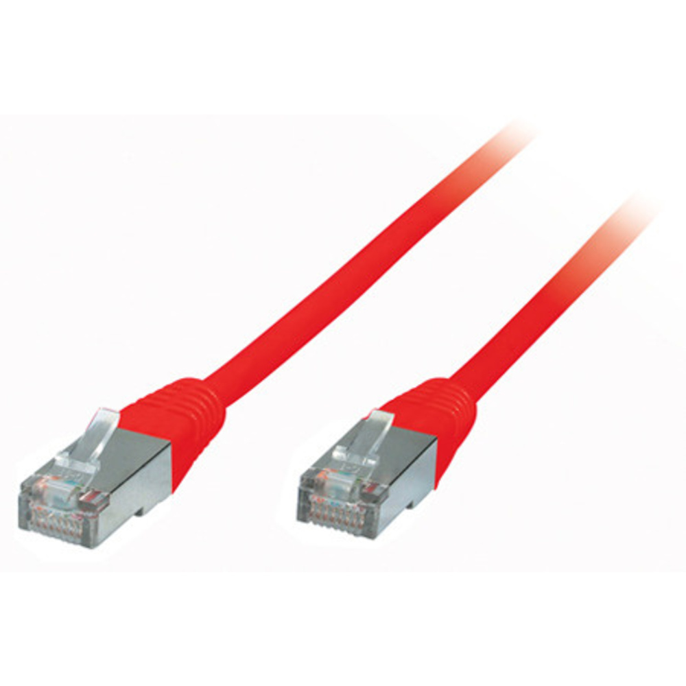 Patchkabel, Cat. 6, S/FTP, PIMF, Halogenfrei, rot, 10,0m