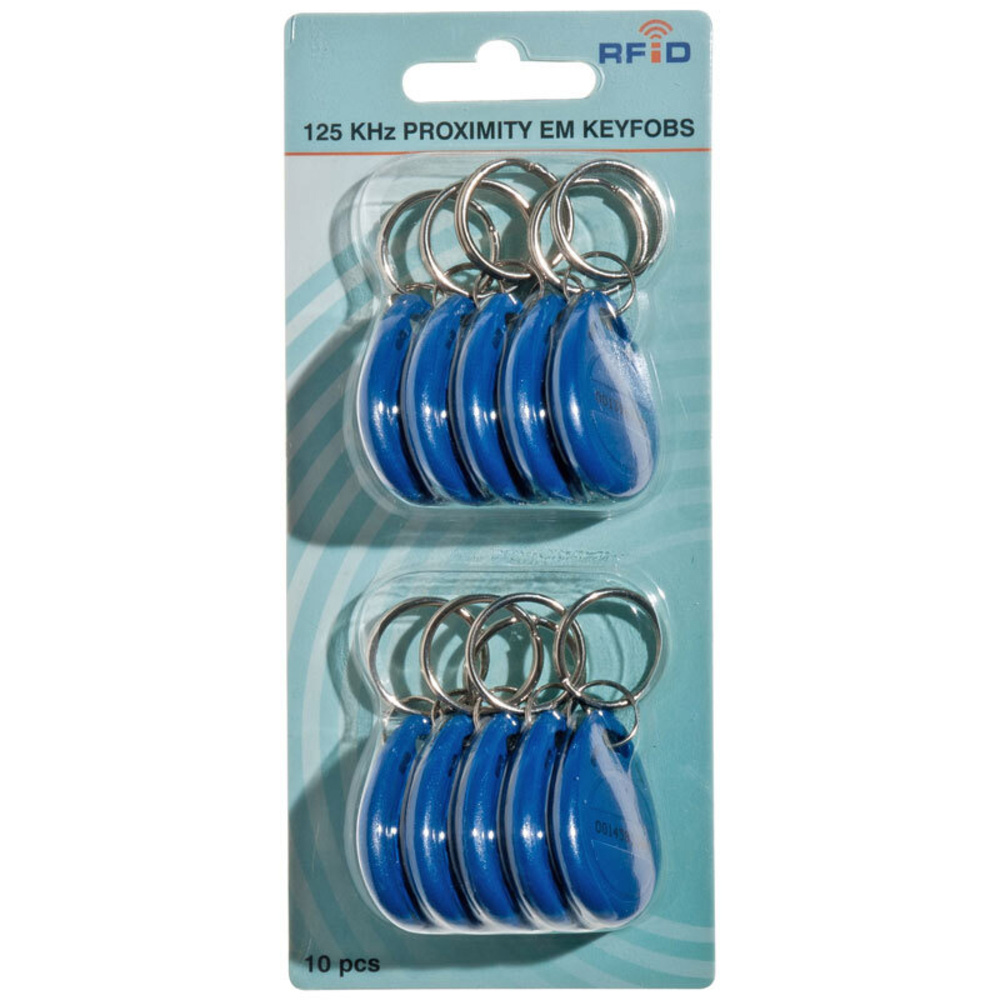 RFID-Transponder Schlüsselanhänger 125 KHz, 10er-Pack für Codeschloss DK-2872/DK-2882