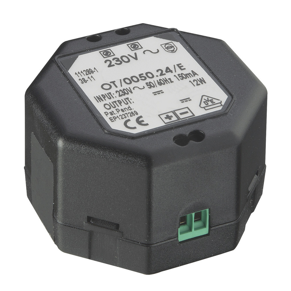 Netzteil für Montage in Unterputzdose, 12 V DC/1A