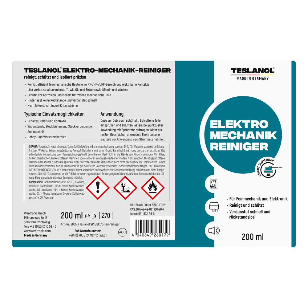 Teslanol Elektro-Feinreiniger, 200 ml