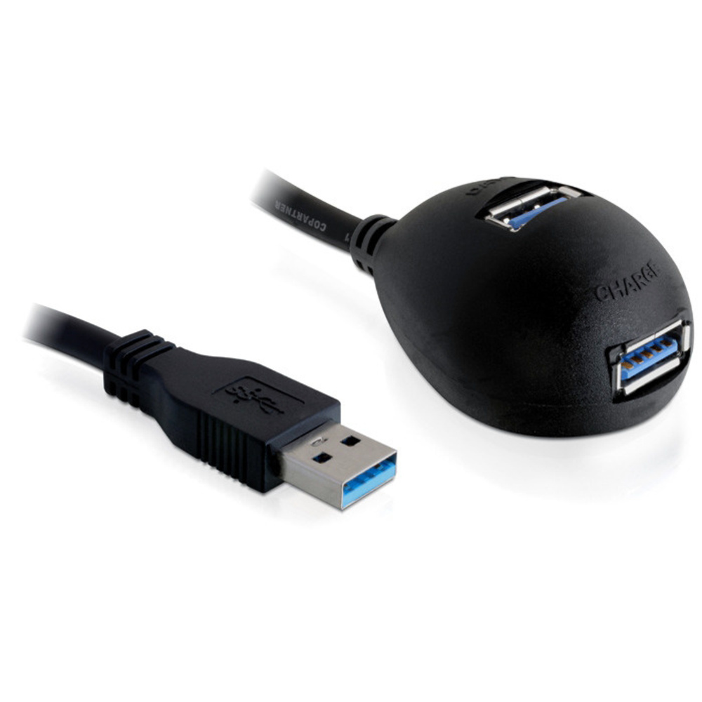 Delock USB 3.0-Verlängerung mit Hub, 1,8 m