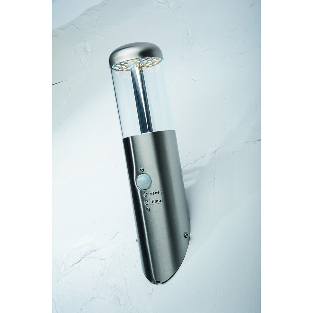 6-W-LED-Fackelleuchte mit 90°-Bewegungsmelder, warmweiß, 2er-Set