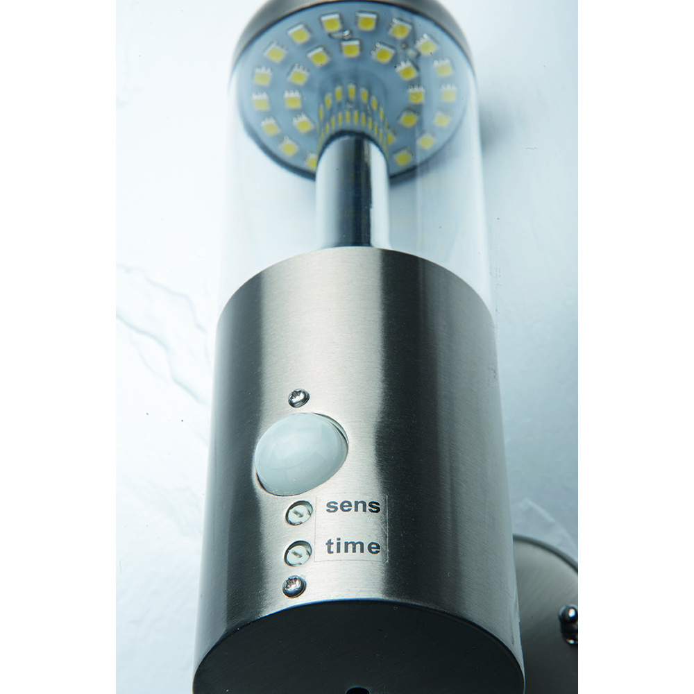 6-W-LED-Wandleuchte mit 90°-Bewegungsmelder, warmweiß, 2er-Set