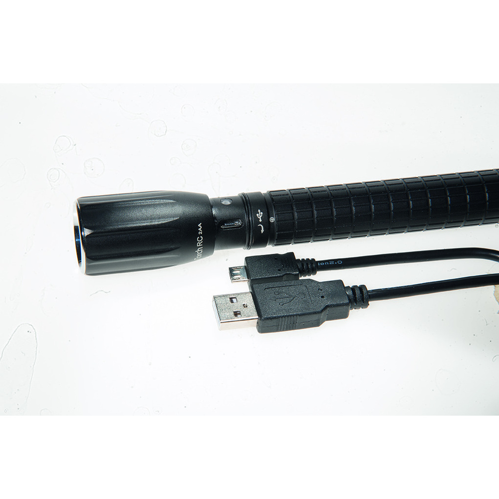 ELV MyTorch RC 2AA LED-Taschenlampe mit Akku und USB-Anschluss