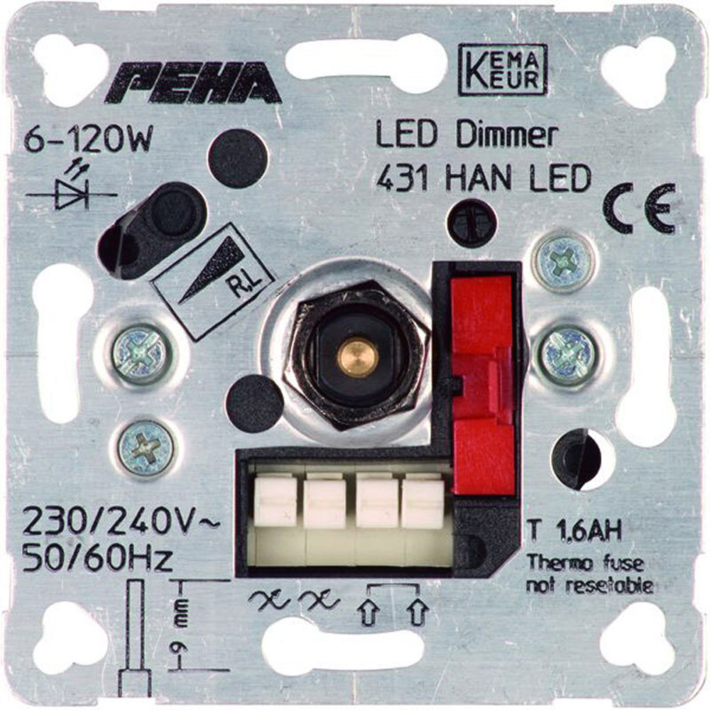 Peha 431 HAN UP-Phasenanschnitt-LED-Drehdimmer 6-60 W
