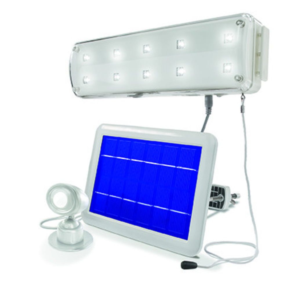 esotec Solar-LED-Lichtsystem mit 90°-Bewegungsmelder