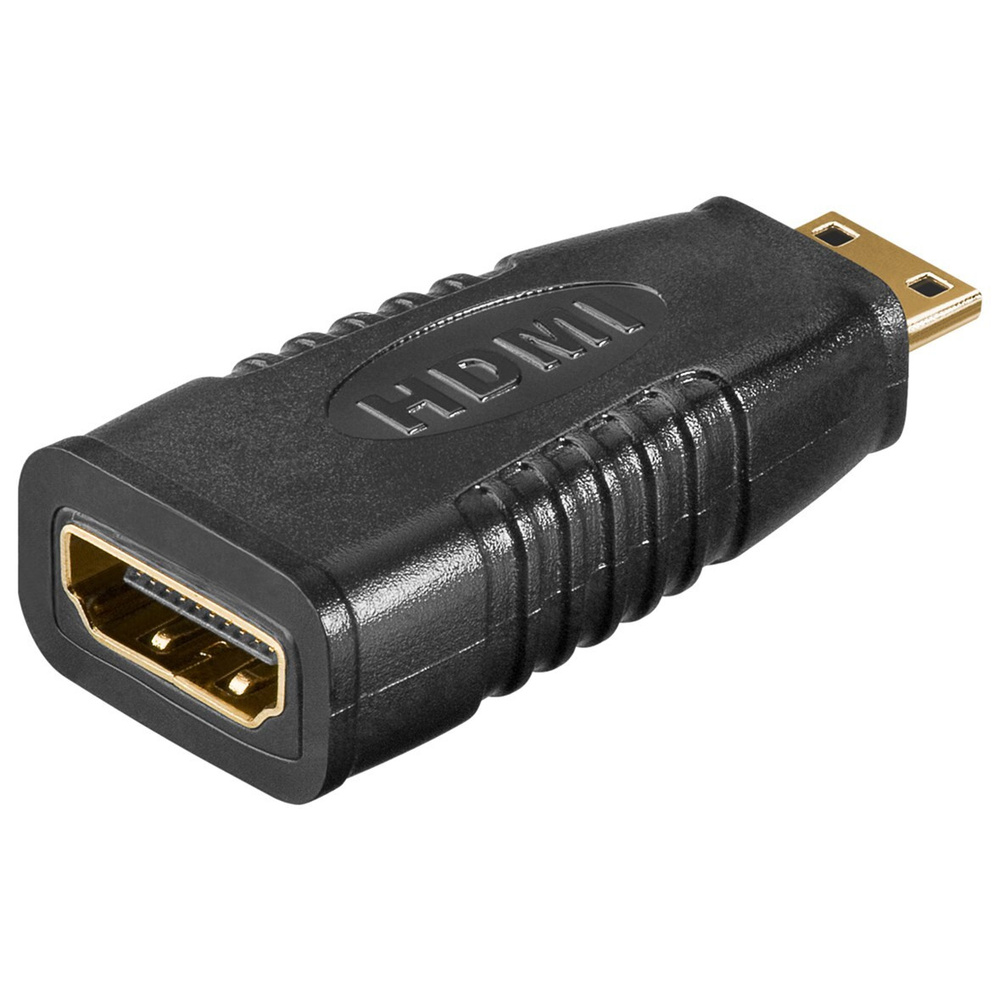 goobay HDMI-Adapter HDMI A-Buchse auf HDMI C(Mini)-Stecker