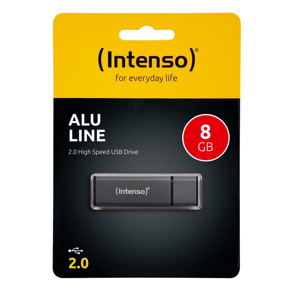 Intenso USB-Stick 8 GB Alu Line, USB 2.0