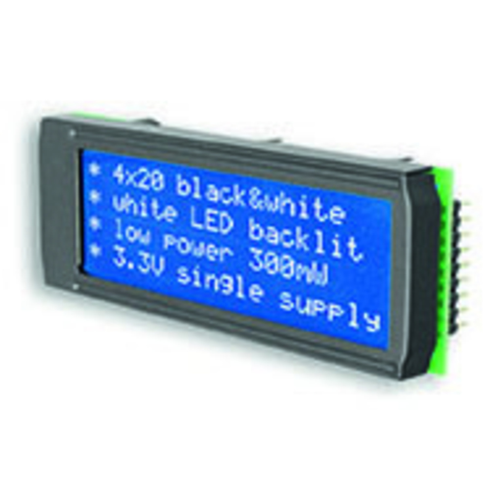 Electronic Assembly LCD-Punktmatrixdisplay EADIP203B-6NLW 4x20, 6,45 mm