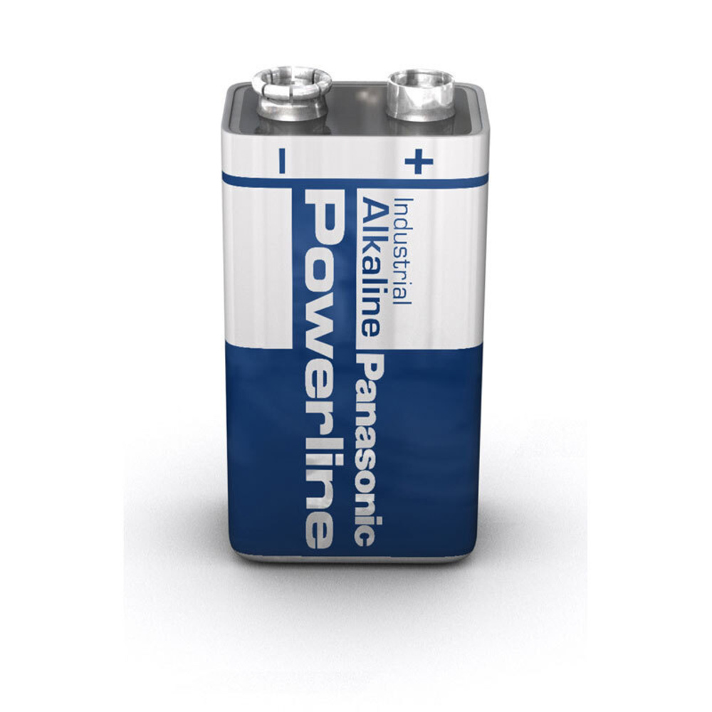 Panasonic Powerline Alkaline Batterie 9 Volt Block, 1er-Pack
