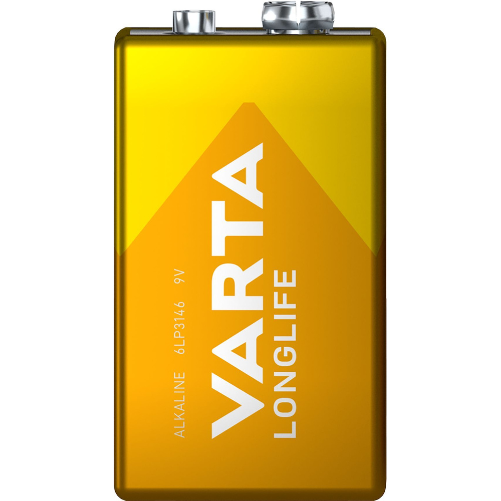 VARTA 9V-Blockbatterie LONGLIFE, E-Block, 6LR61