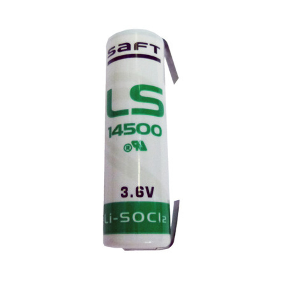 Saft Lithium Batterie mit Lötfahne LS-14500CNR, Mignon AA, 3,6 V, 2600 mAh