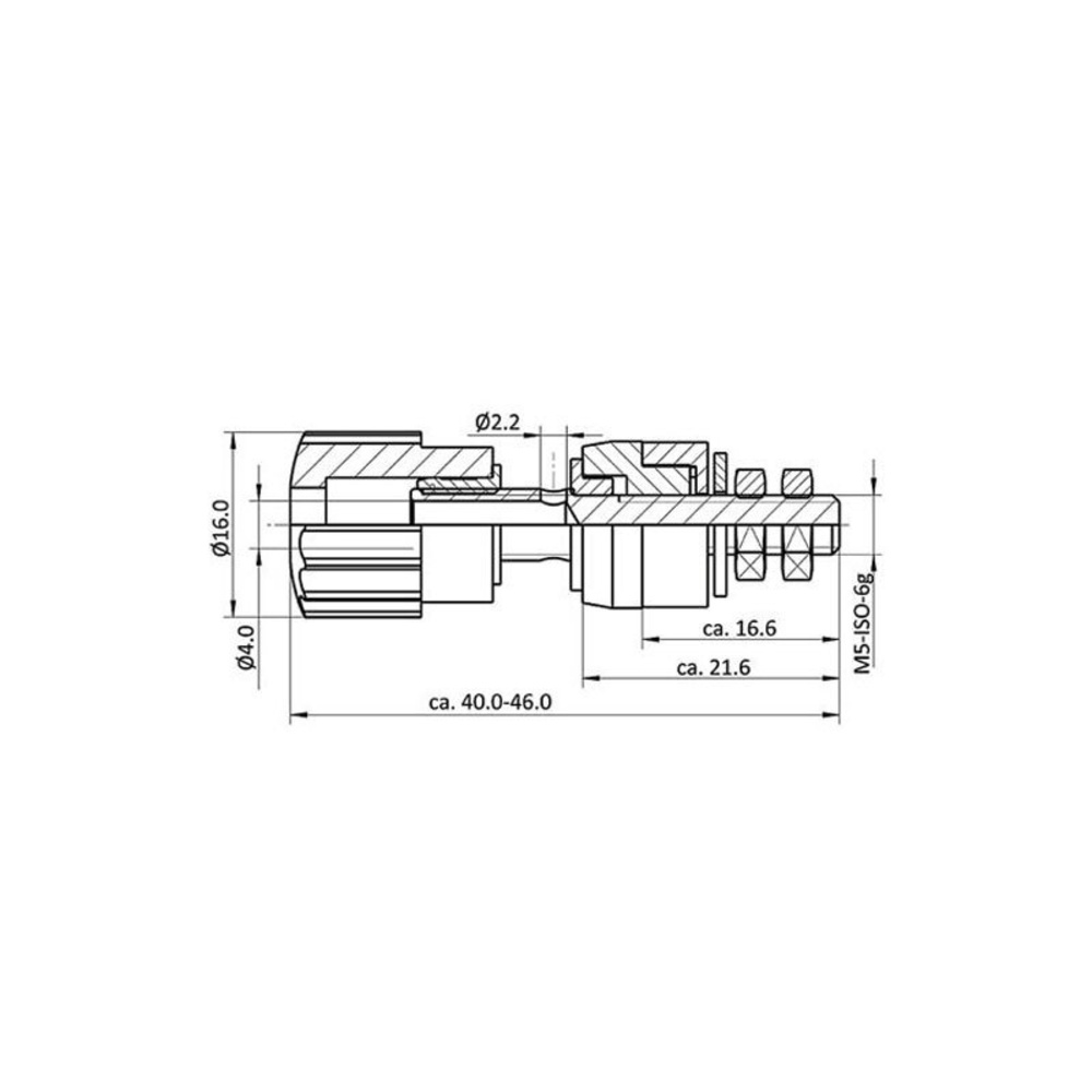 econ connect Polklemme AK7SW, 25 A, 4 mm, schwarz