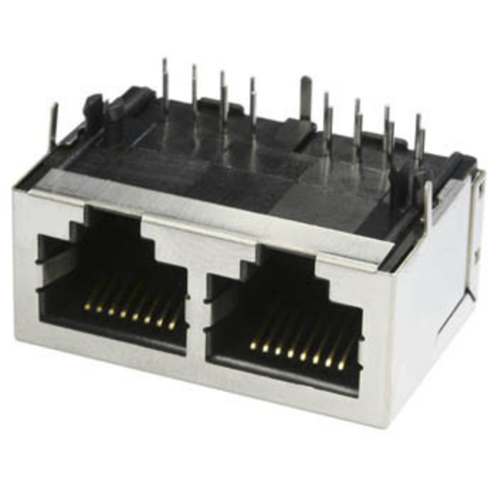 econ connect Modular-Einbaubuchse Multiport 3012S02, 8P8C, 2x RJ45, geschirmt