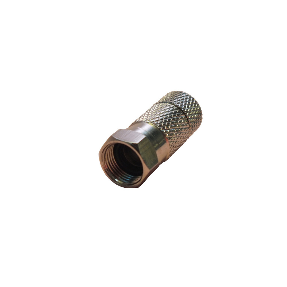 Dr. Sieger F-Schraubstecker f. 7mm Koaxkabel, incl. beidseitiger Gummidichtung