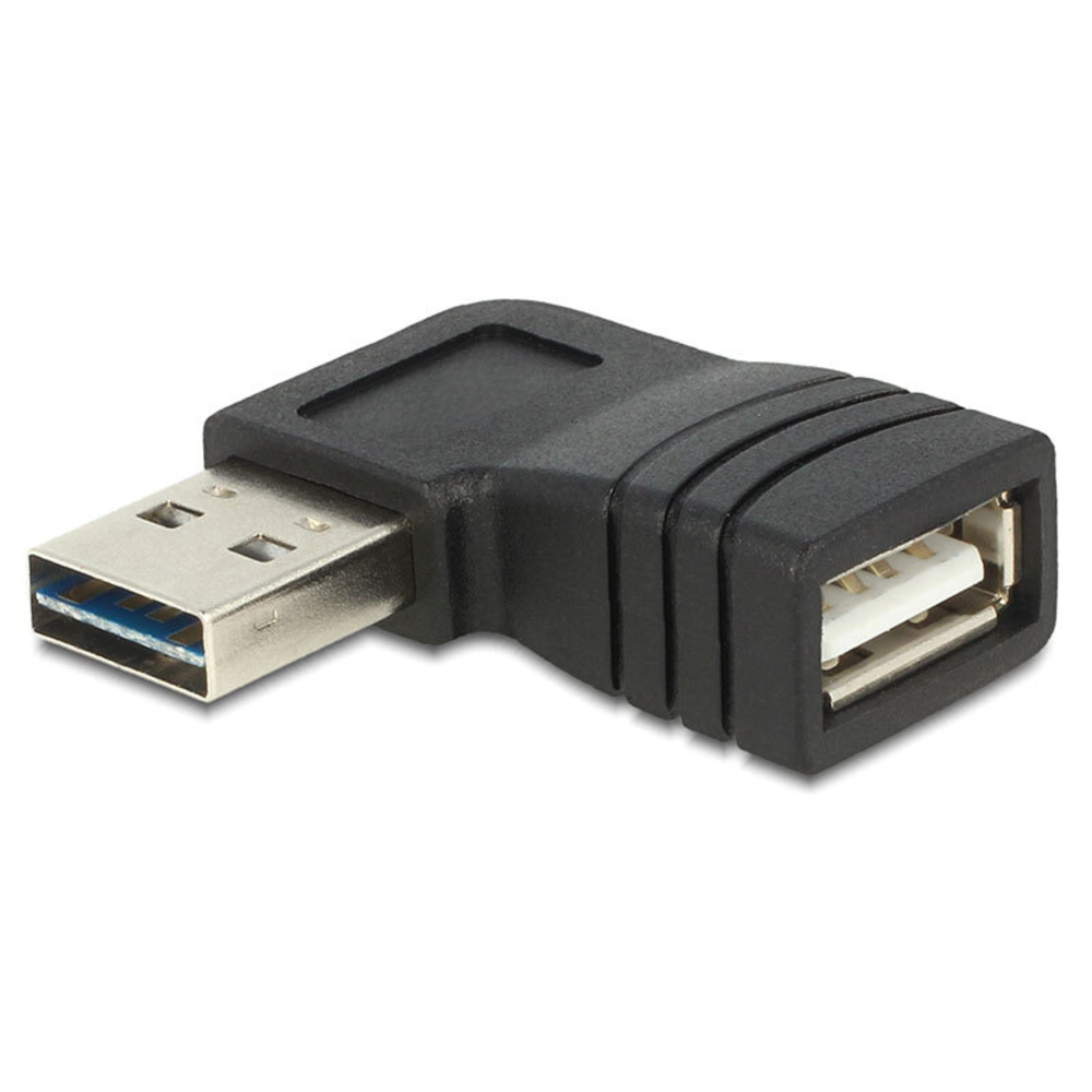 Delock USB-Adapter EASY-USB 2.0, A-Stecker auf A-Buchse, gewinkelt links/ rechts