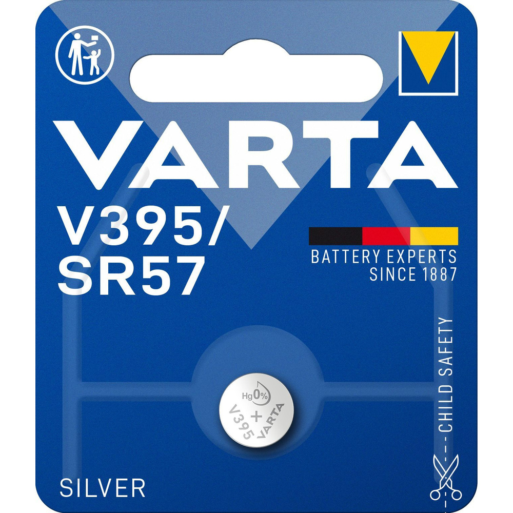 VARTA Silberoxid-Knopfzelle V395/SR57
