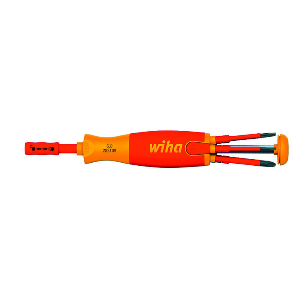 Wiha VDE-Magazin-Bithalter LiftUp electric, 6-tlg.