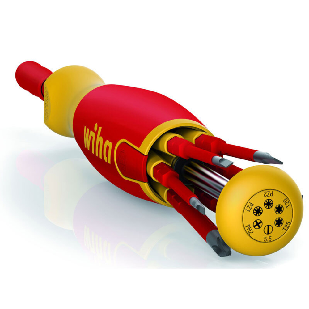 Wiha VDE-Magazin-Bithalter LiftUp electric, 6-tlg.