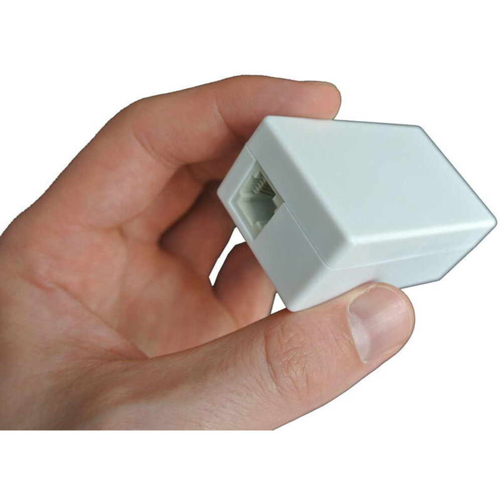 Telefonabhörgerät, zum Schalten zwischen Telefonbuchse und Telefon, mit microSD-Kartenslot
