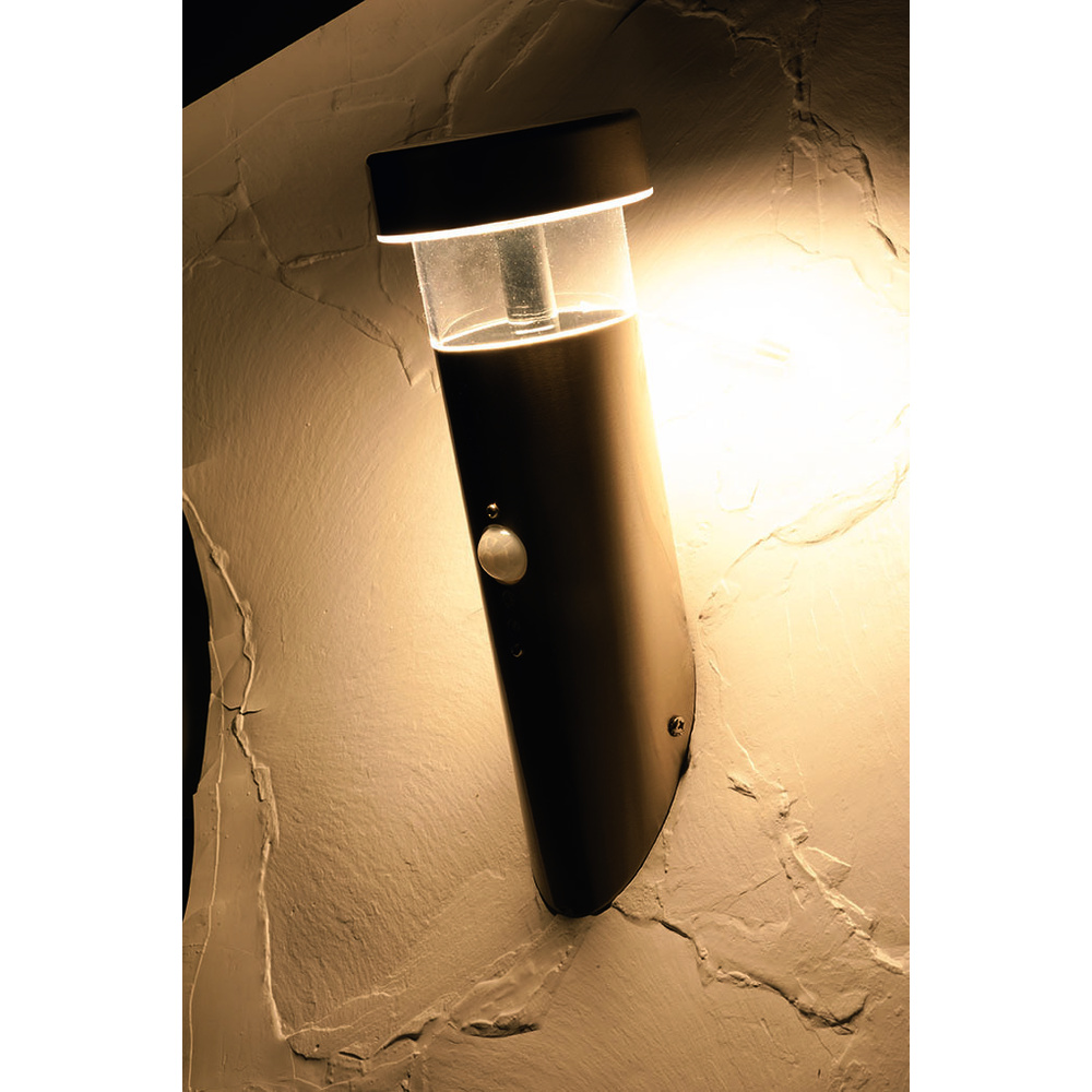 ELV SWL 400F 8-W-LED-Sensor-Fackelleuchte mit 90°-Bewegungsmelder und Dämmerungssensor, warmweiß