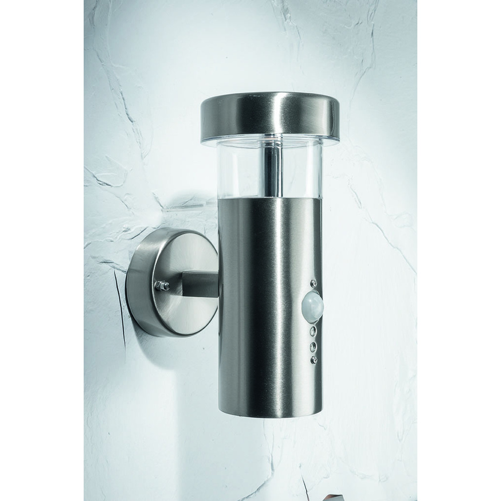 ELV SWL 400W 8-W-Sensor-LED-Wandleuchte mit 90°-Bewegungsmelder und Dämmerungssensor, warmweiß