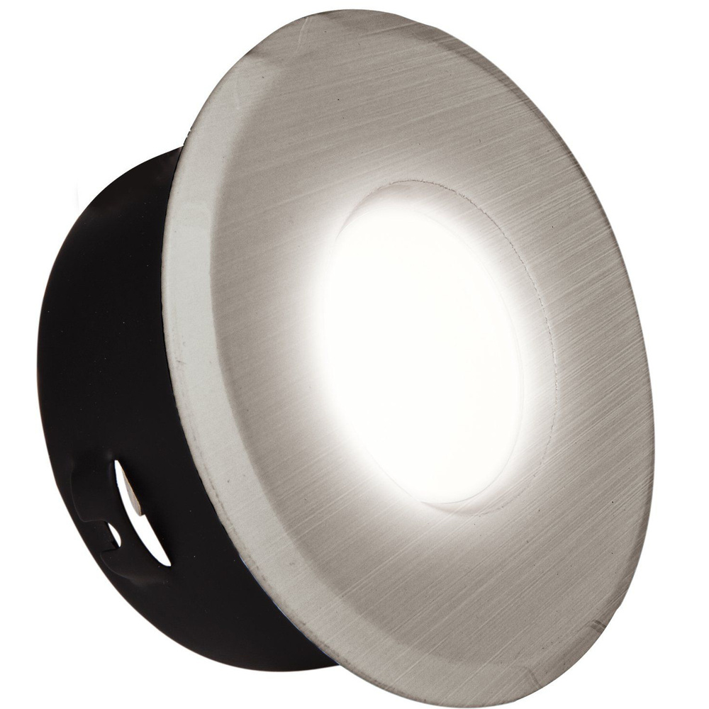 Heitronic GU10-Einbaufassung, Eisen gebürstet, IP65