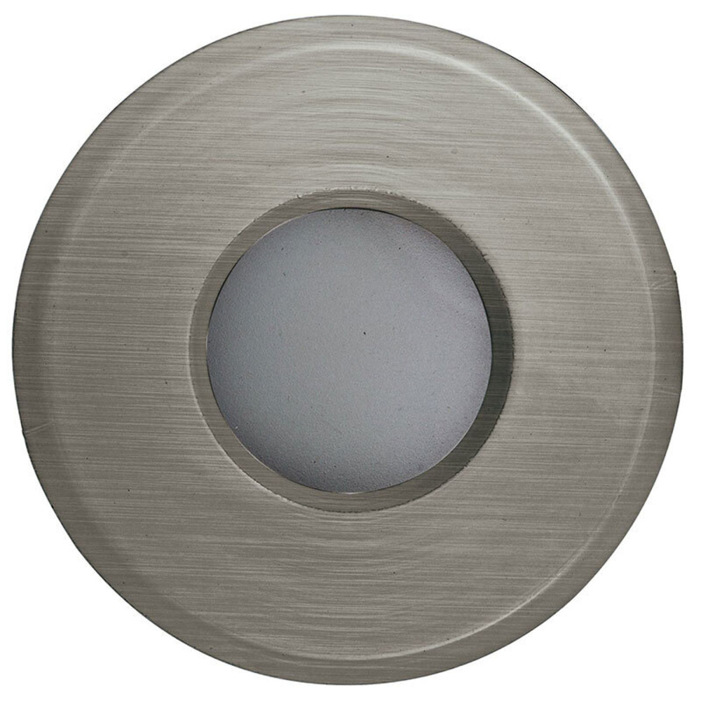 Heitronic GU10-Einbaufassung, Eisen gebürstet, IP65