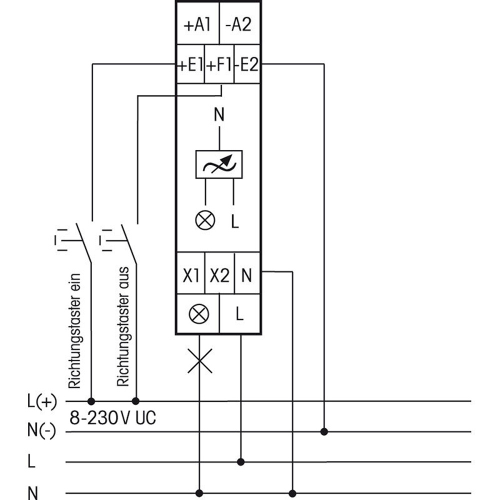 eltako EUD12D-UC Digital einstellbarer Multifunktions-Hutschienendimmer