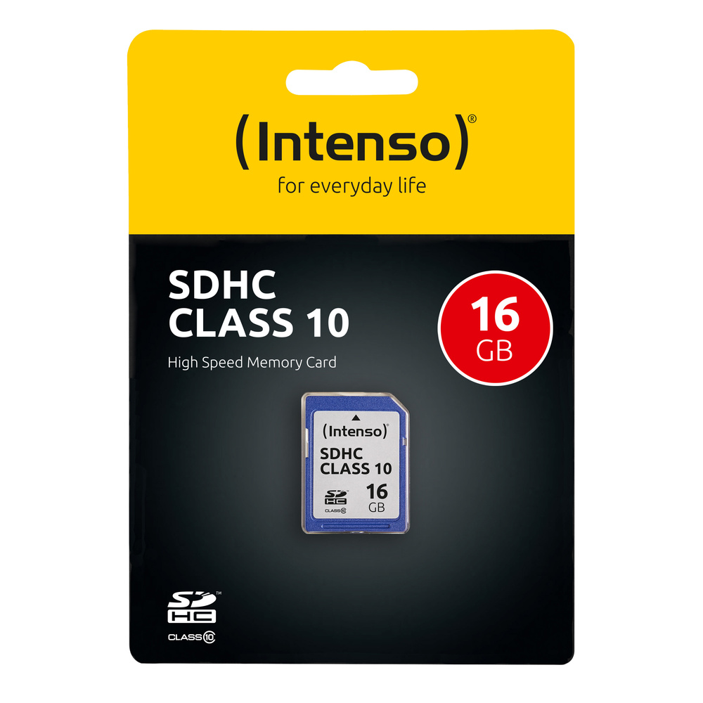 Intenso Speicherkarte SDHC, Class 10, 40 MB/s, 16 GB