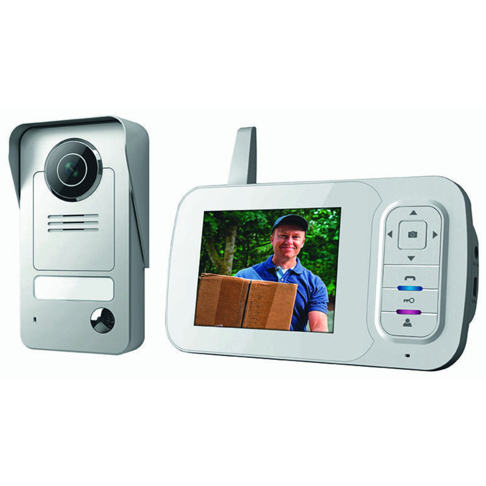 Smartwares VD38W Funk-Video-Türsprechanlage mit Bildspeicherfunktion