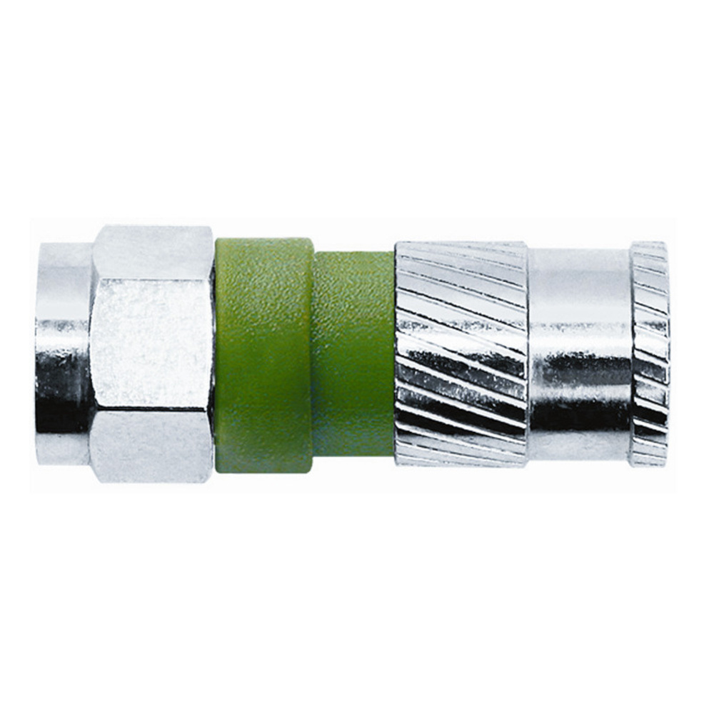 Axing F-Compression-Stecker CFS 97-48 , für Dielektrikumsdurchmesser 4,9 mm