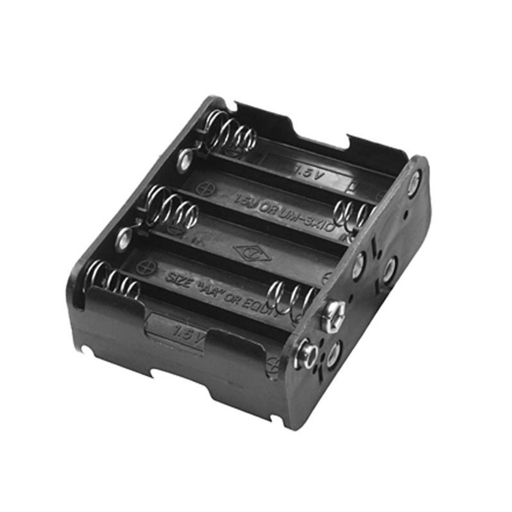 Batteriehalter, 10x Mignon, Druckknopf