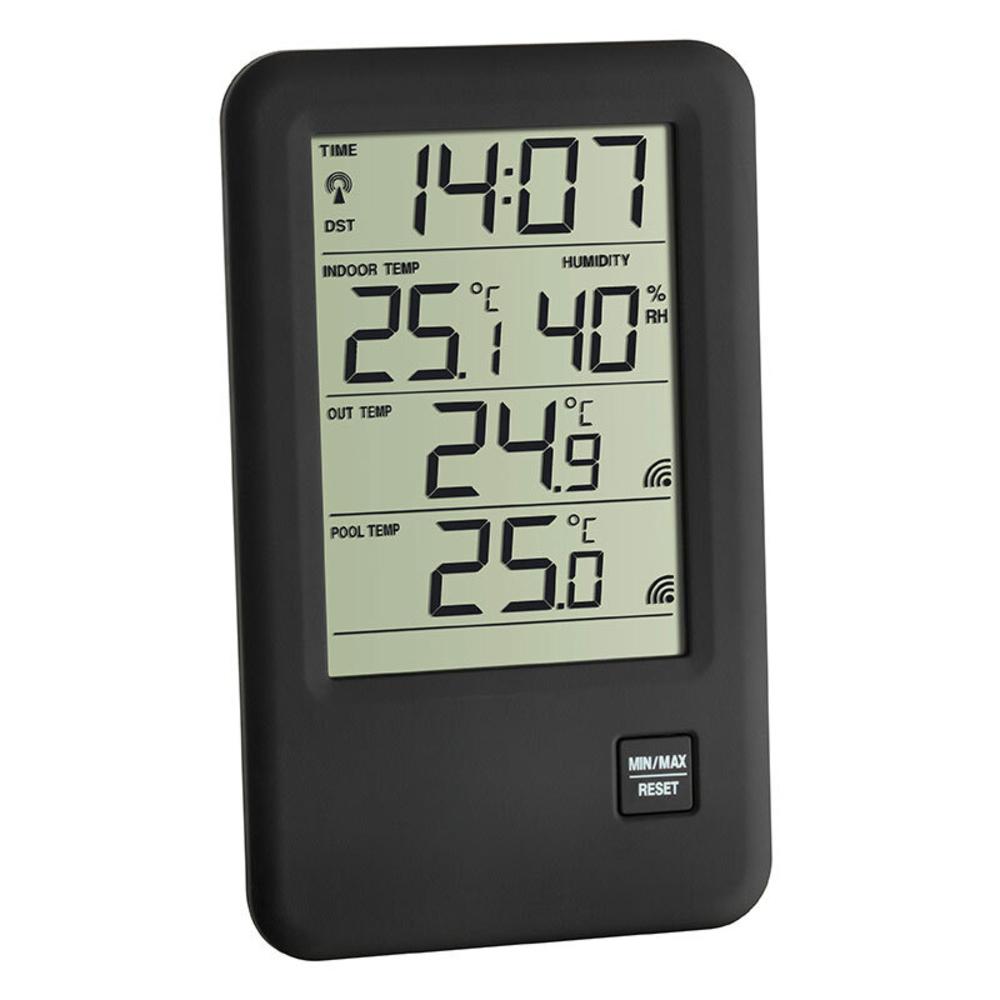 TFA Funk-Poolthermometer Malibu, inkl 2 Außensensoren (Pool und Außentemperatur)