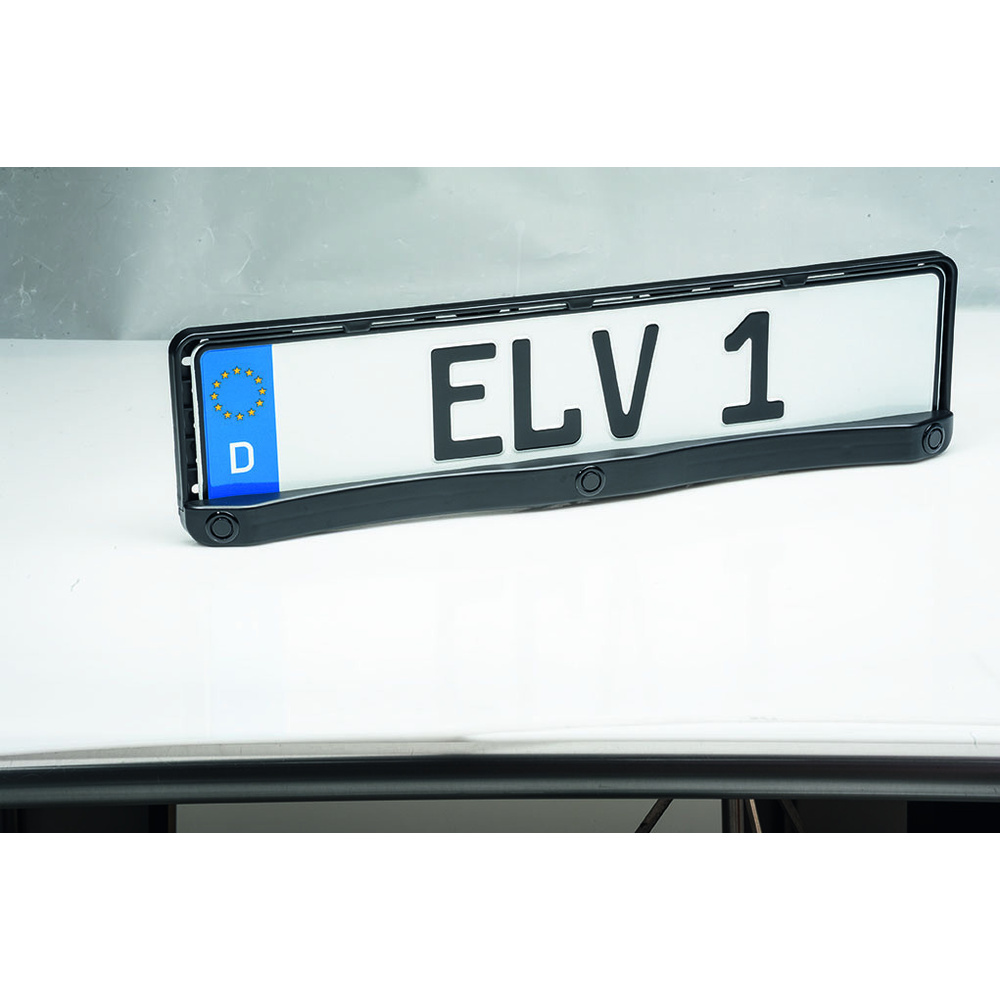 ELV SB668W-L Funk-Ultraschall-Einparkhilfe mit Kennzeichenhalterung
