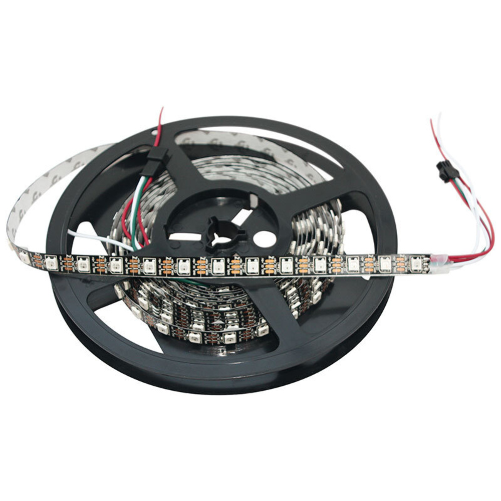 Diamex 4-m-LED-Streifen mit WS2812-kompatiblen-LEDs, 60 LEDs/m, weiße Platine