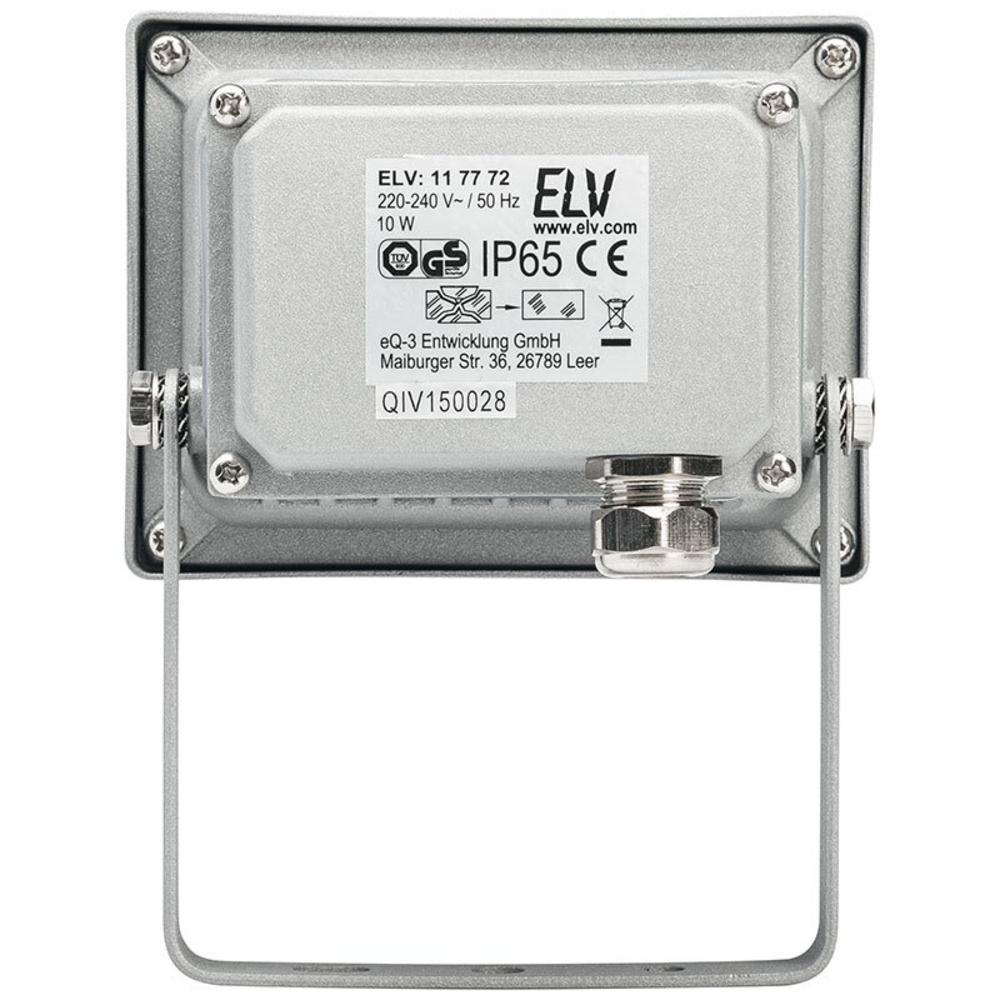 ELV 10-W-LED-Flutlichtstrahler, kaltweiß, IP65 *TÜV/GS-geprüft*