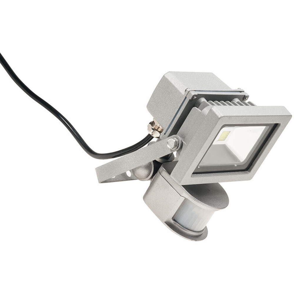 ELV 10-W-LED-Flutlichtstrahler mit 180°-Bewegungsmelder, kaltweiß, IP44