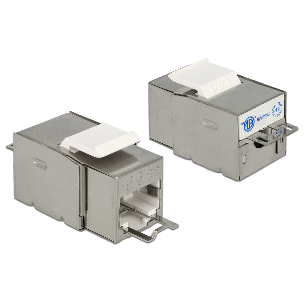 Delock Keystone RJ45 Secure Cat.6 > LSA