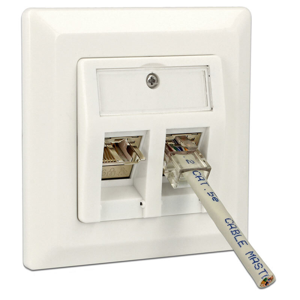 Delock Keystone RJ45 Secure Cat.6 > LSA