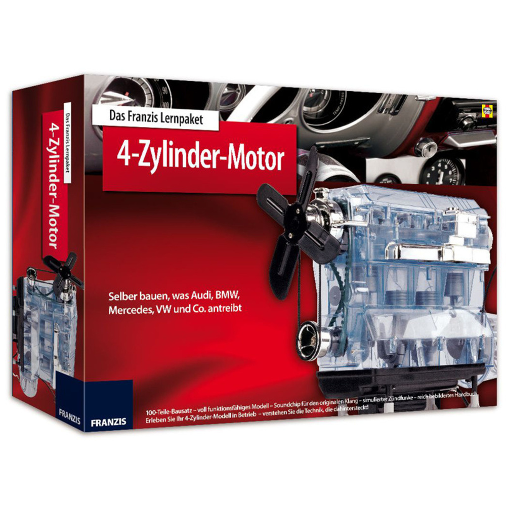FRANZIS Lernpaket 4-Zylinder-Motor