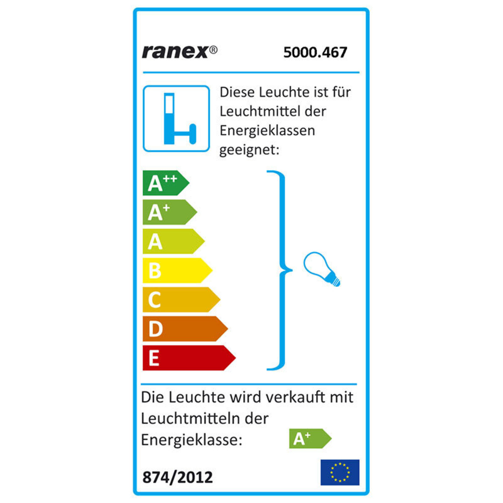Ranex Kimi 6-W-LED-Wandleuchte, Aluminium