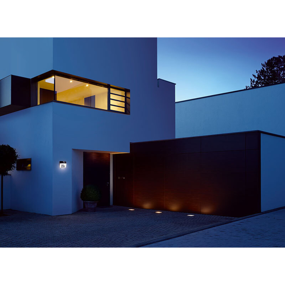 Steinel XSolar LH-N Solar-LED-Hausnummernleuchte, edelstahlfarben