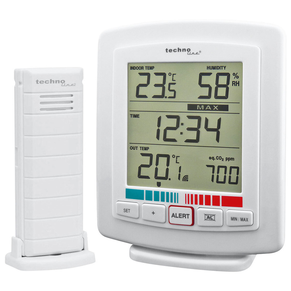 Technoline Luftgütemonitor WL 2000 mit Außensensor