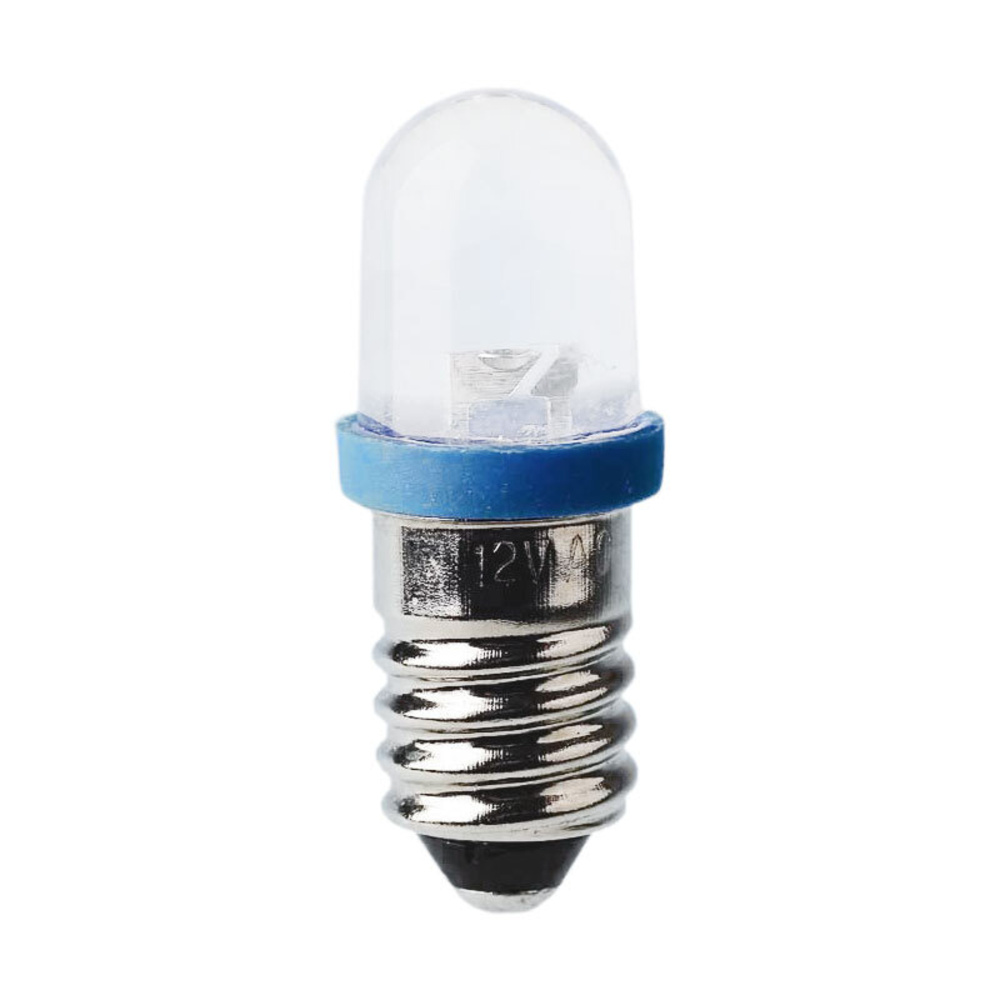 LED Kleinlampe Sockel E10, 10 x 28 mm, 12 V, gelb