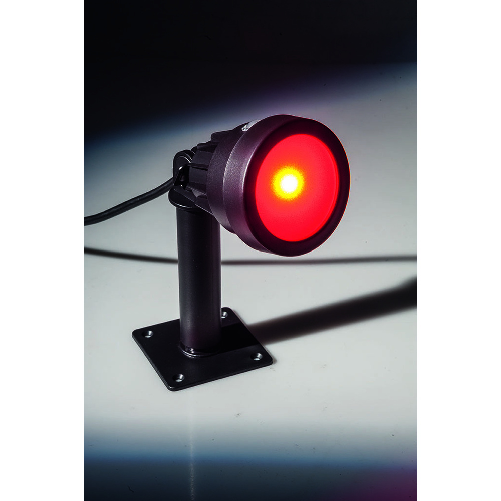 ELV 6-W-RGB-LED-Strahler mit Dämmerungssensor und Fernbedienung, inkl. Erdspieß