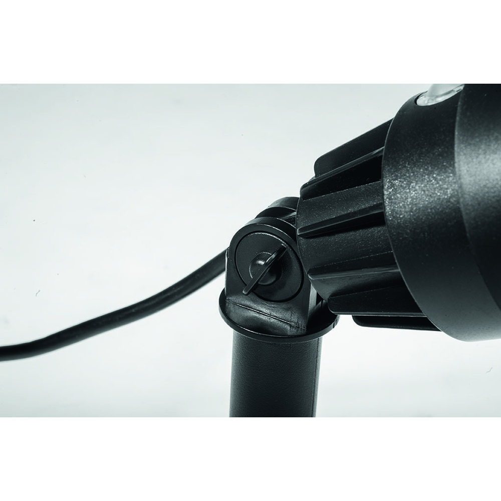 ELV 6-W-RGB-LED-Strahler mit Dämmerungssensor und Fernbedienung, inkl. Erdspieß