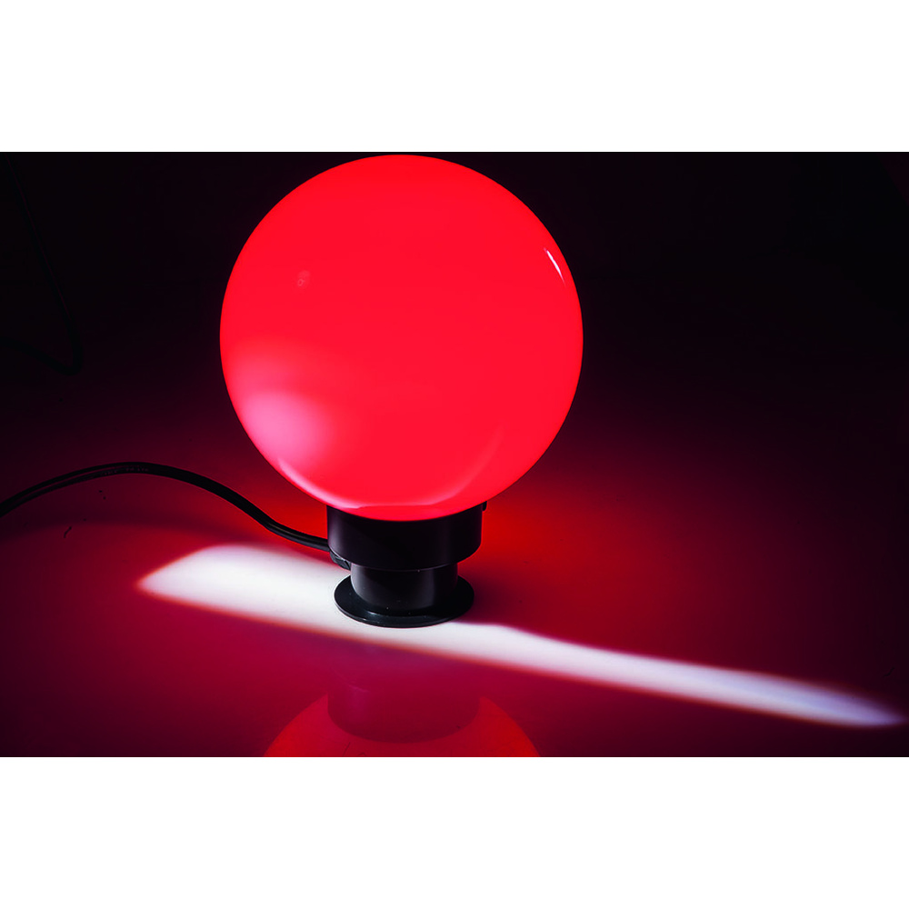 ELV 20-cm-RGB-LED-Kugelleuchte mit Fernbedienung, inkl. Erdspieß